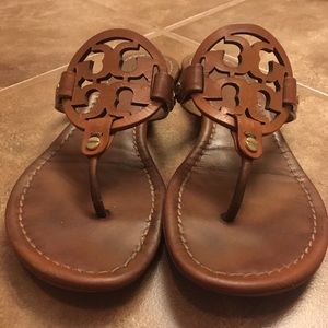 Tory Burch Miller Sandal 7 Cognac